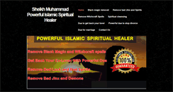 Desktop Screenshot of islamicspiritualhealer.com