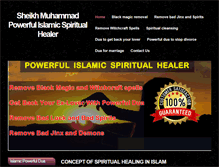 Tablet Screenshot of islamicspiritualhealer.com